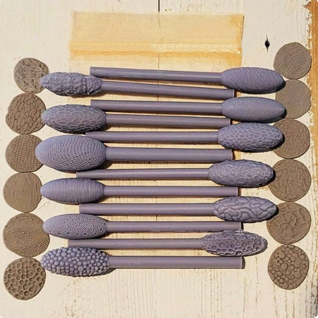 Nuevos productos transfronterizos Texture Tool Sets para Clay Art Juego de herramientas de textura de arte de arcilla