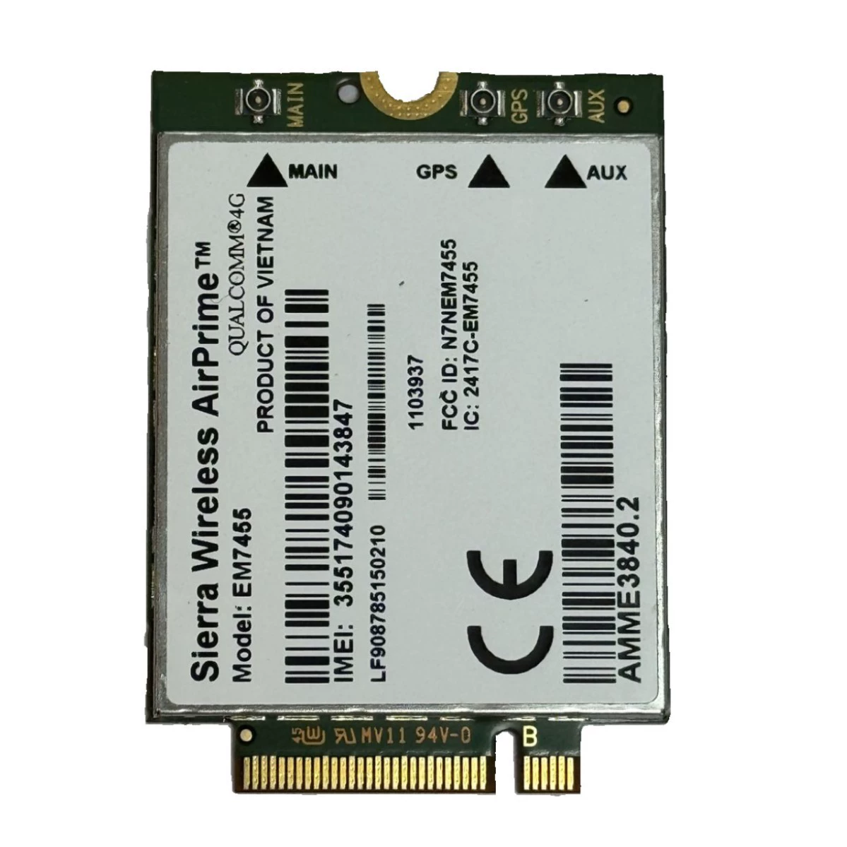 SIERRA EM7455 FDD/TDD LTE Cat6 4G M.2 модуль, LTE 4G карта