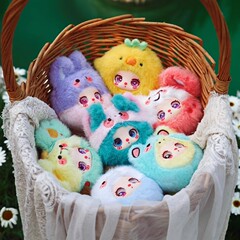 正版娃三岁莉拉的花园茶会毛绒挂件玩偶公仔玩具可爱盲盒批发