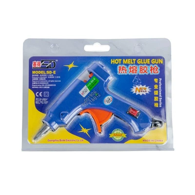 hot glue gun household industrial — Yapışqan paylayıcı adapterlər - sd-e-blue-20w-small-glue-gun-us-gauge-two-flat-inserts
