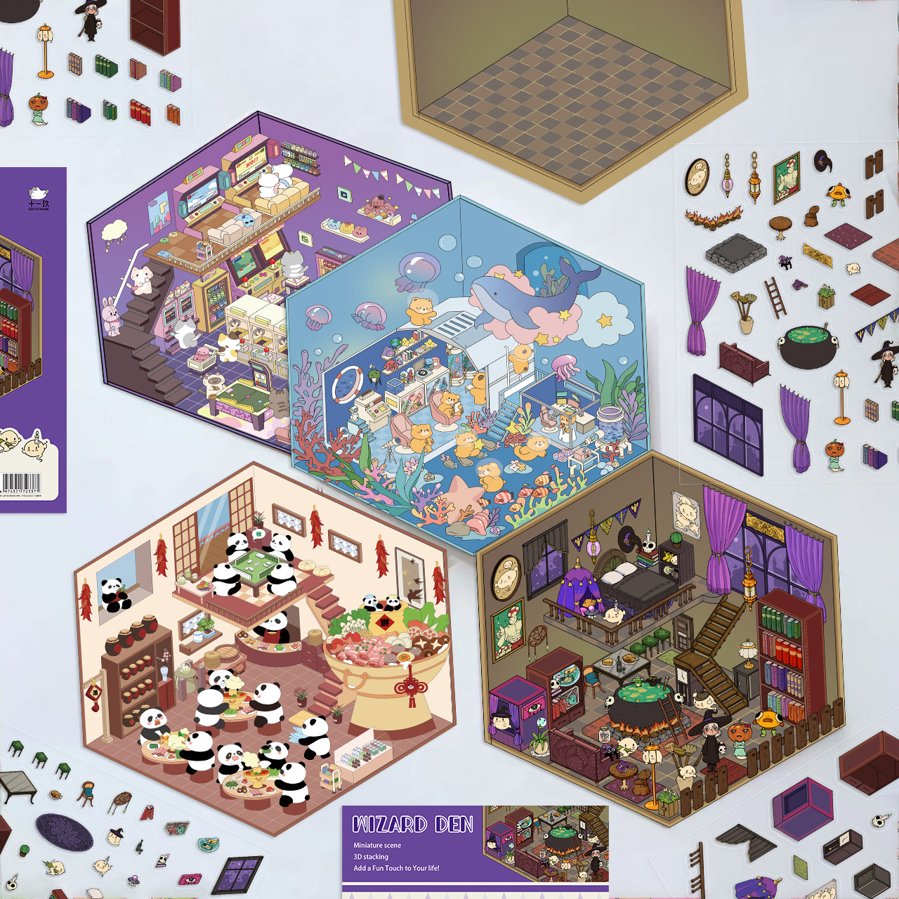 10g Weight Stickers Stationery Type 1 Set Quantity School, Graduation Occasion PET Material Animal, Cartoon Pattern Cute Style 1 Set Animal Cartoon School Graduation PET Cute Stickers 3