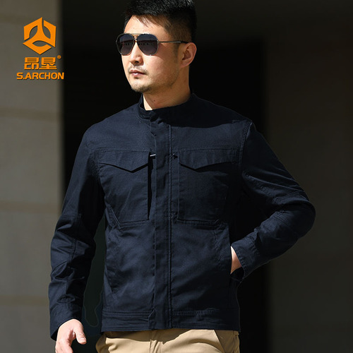 Eagle Three-Season Tactical Jacket Outdoor Waterproof & Scratch-Resistant Multi-Pocket Work Jacket Climbing Suit for Men