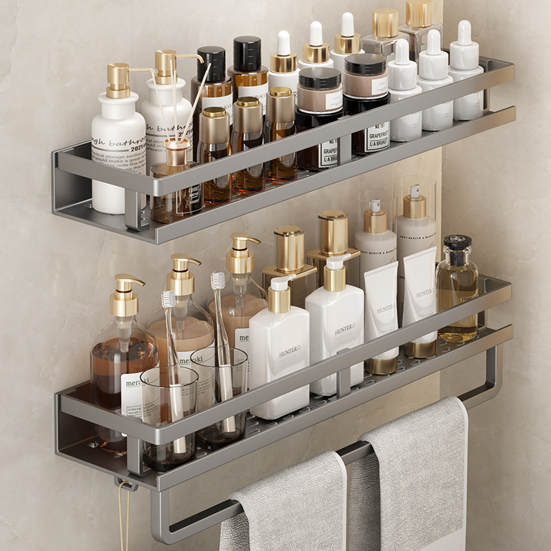 Bathroom Storage Rack punch-free wall-mounted bathroom shelf wall-mounted bath toilet toilet washstand storage rack