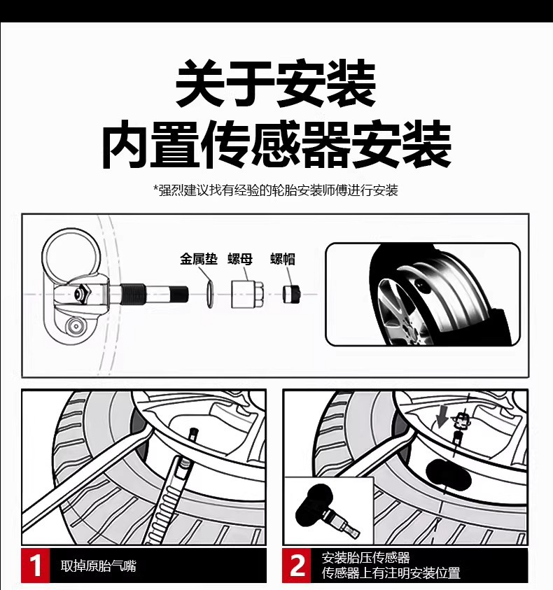 Jac Special Tire Pressure Sensor Ruifeng S2 S3/S5 M3/M4/M5/M6/S4/Tire Pressure Monitor
