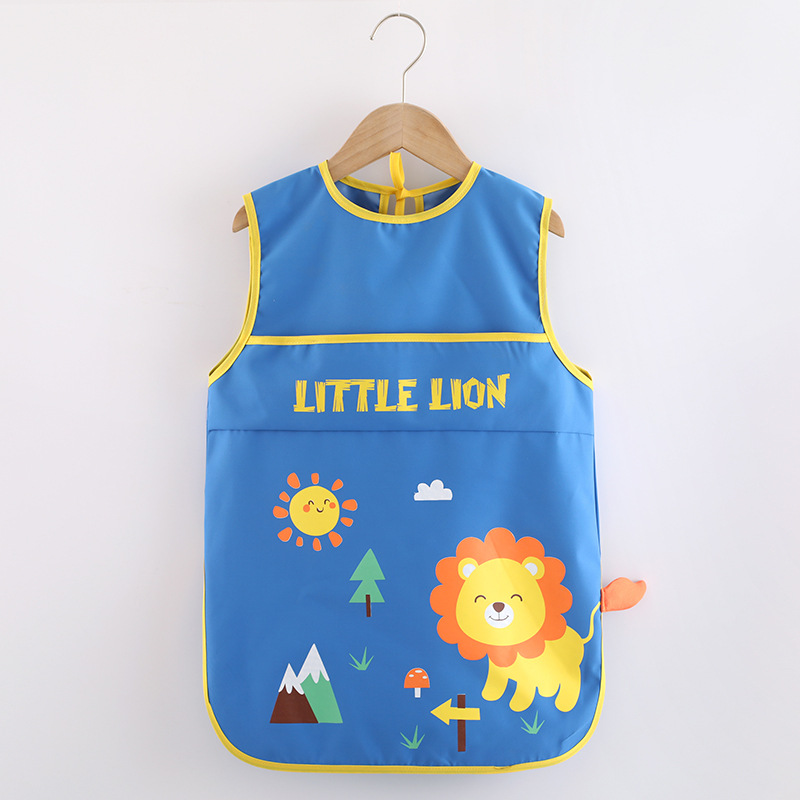 Baby bib eating apron children painting apron kindergarten boys and girls painting art waterproof reversible jacket