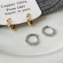 韩版新款几何耳扣韩国时尚高级感简约耳环通勤百搭气质耳饰批发女