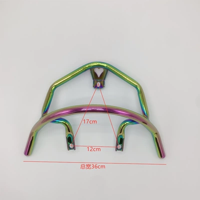 Motorcycle tail Armrest Second and Third Generation Turtle - long-turtle-queen-armrest-burnt-titanium