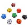 Multi -face digital dice 12 -sided colored acrylic dice calculation of color education supplies Cultural and education props wholesale