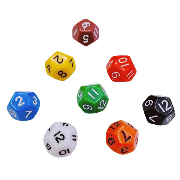 digital acrylic dice