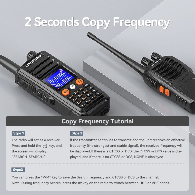 Baofeng UV - 27 intercomunicador de alta potencia de mano menú chino-inglés de un botón de frecuencia tipo-C intercomunicador de carga