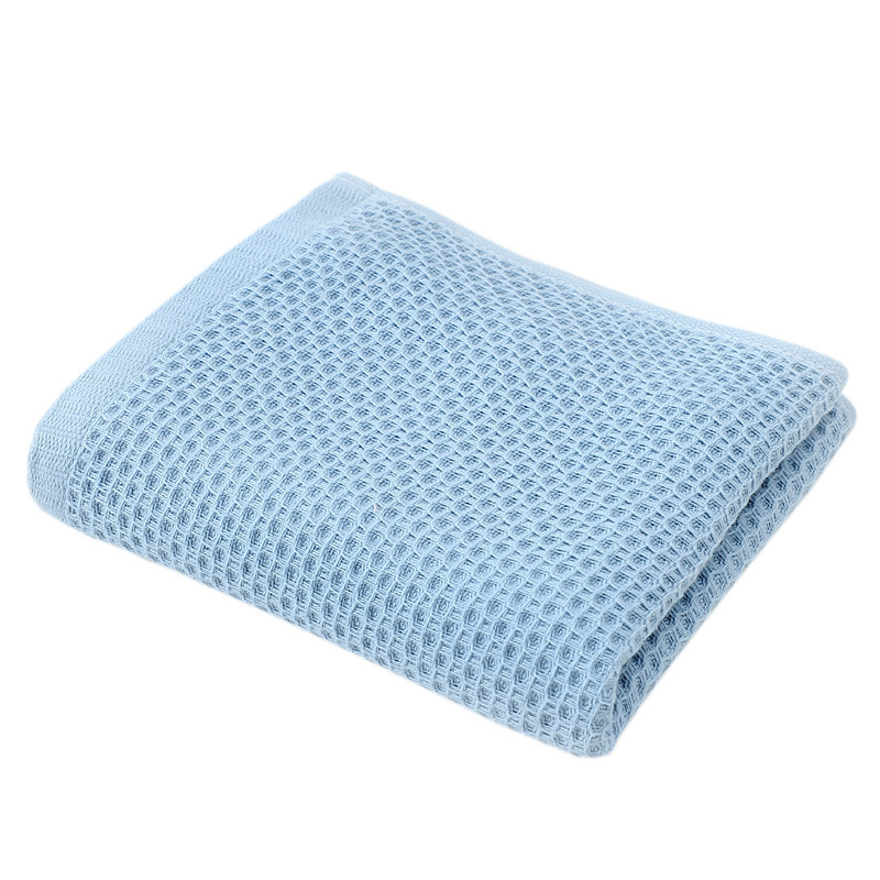 New Japanese style unprinted towel good product bath towel solid color waffle face towel bath towel hand towel Jane