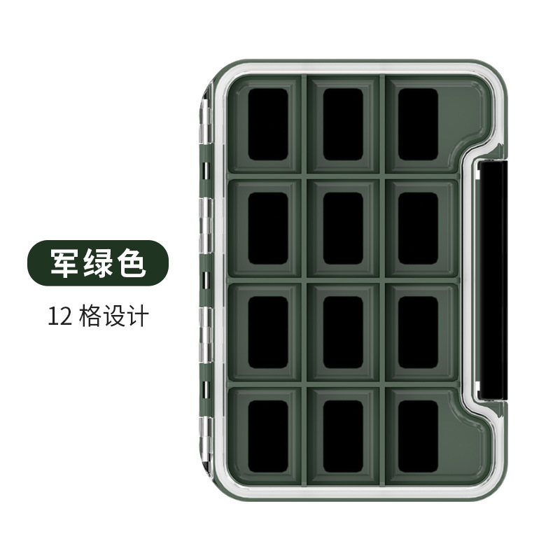 バルクフック専用収納ボックスマグネット付き多機能ルアー磯釣りアクセサリーボックス防水両面漁具釣り|undefined