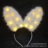 New model extended 14 lamps, light feathers rabbits ears hair hoop night market scenic concerts shaw the headdress wholesale