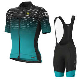 跨境新款ALE骑行服短袖套装男女透气自行车环法车队版骑行运动衫