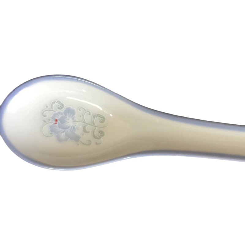 Cuchara de cerámica para el hogar, restaurante, restaurante, cuchara de sopa, cuchara de sopa, cuchara de sopa gruesa blanca