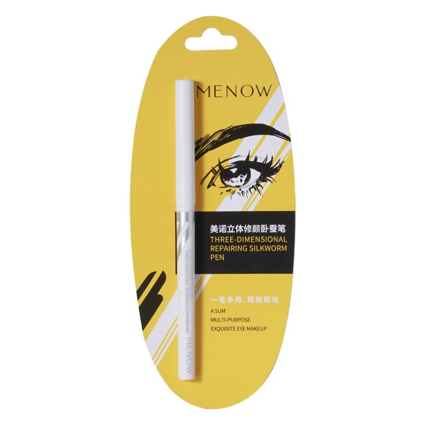 MENOW meno three-dimensional facial repair lying silkworm stroke eyeliner eyelid at most with makeup pen waterproof not easy to take off makeup