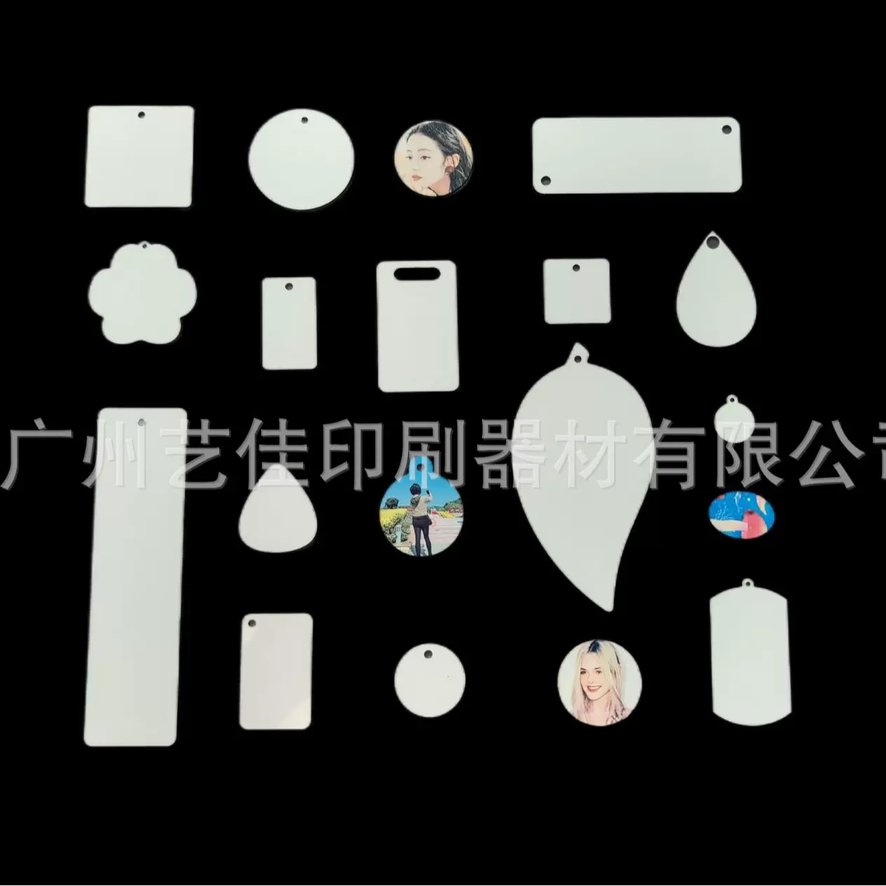 跨境热转印空白金属吊牌 热升华挂件宠物牌铭牌狗牌军牌