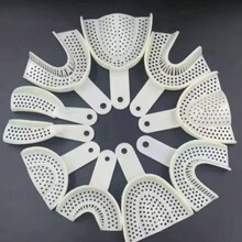 豫雅思一次性塑料牙托口腔取模托盘白色前牙门牙偏托独立包装