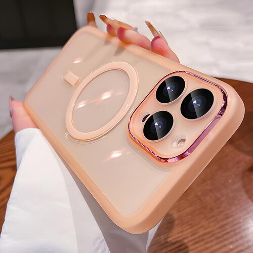 Suitable for Apple 15 mobile phone case magnetic iPhone 14 promax transparent 13 lens film 12 protective cover high-end