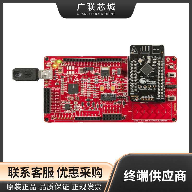 CY8CKIT-042-BLE-A  PSoC® 4 BLE 收发器 蓝牙  2.4GHz 评估板