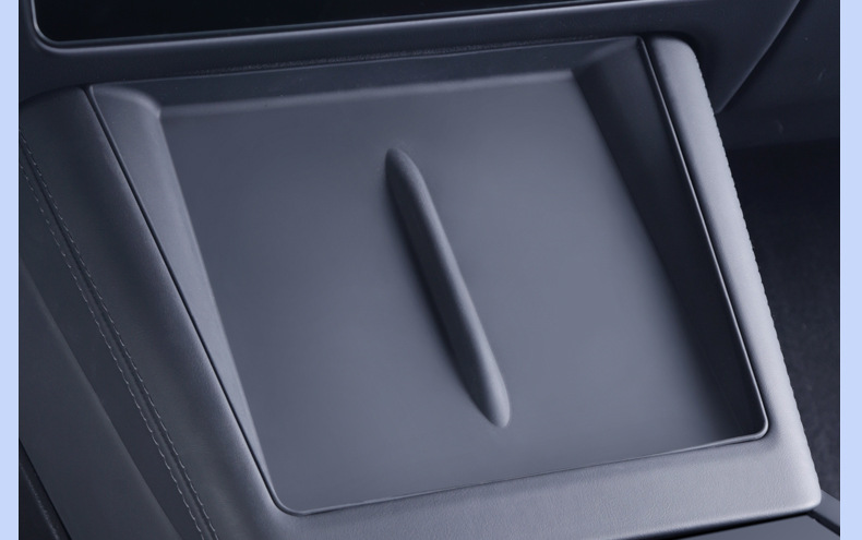 Suitable for Tesla Model 3/Y New Version Beam Model Center Console Wireless Charging Silicone Pad Full Coverage Protection Anti-Slip