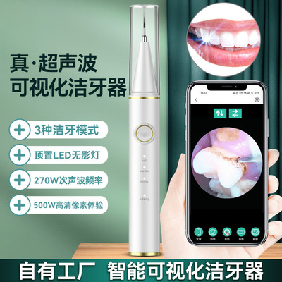 可视化洁牙器超声波洗牙器美牙牙刷冲牙器电动牙结石牙齿清洁器|ms