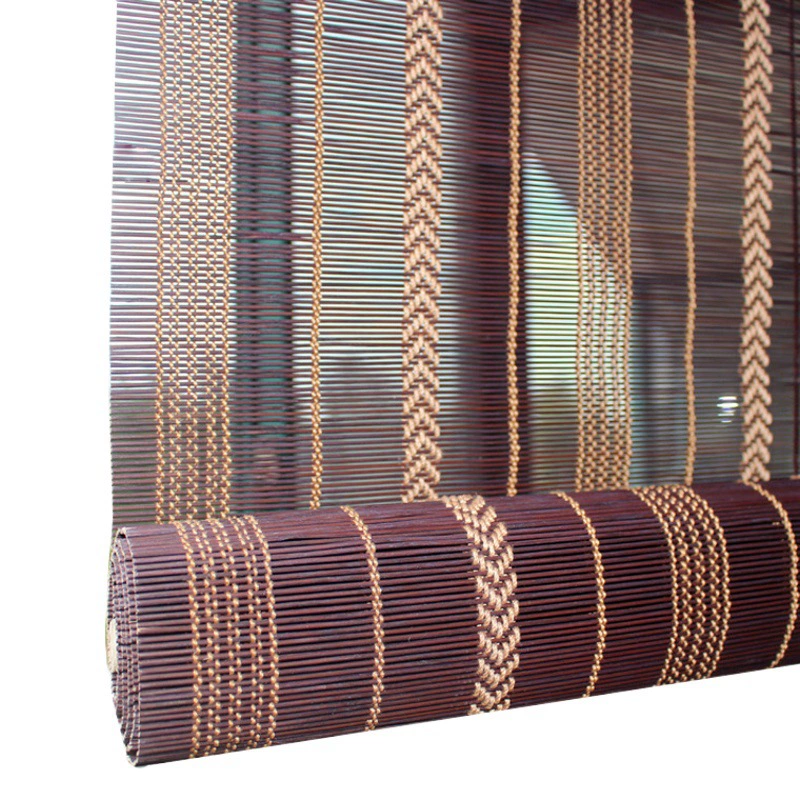 Открытый подъемный солнцезащитный козырек, тонкий бамбуковый занавес, роликовая занавеска для проживания в семье, затенение балкона, Бамбуковая занавеска, антикварная китайская бамбуковая занавеска, без перфорации