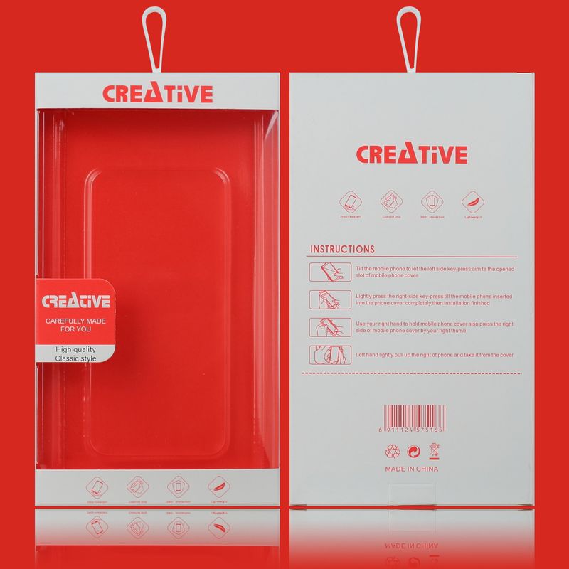 红色喜庆适用镶钻壳皮套通用苹果三星华为OPPO小米VIVO手机壳包装