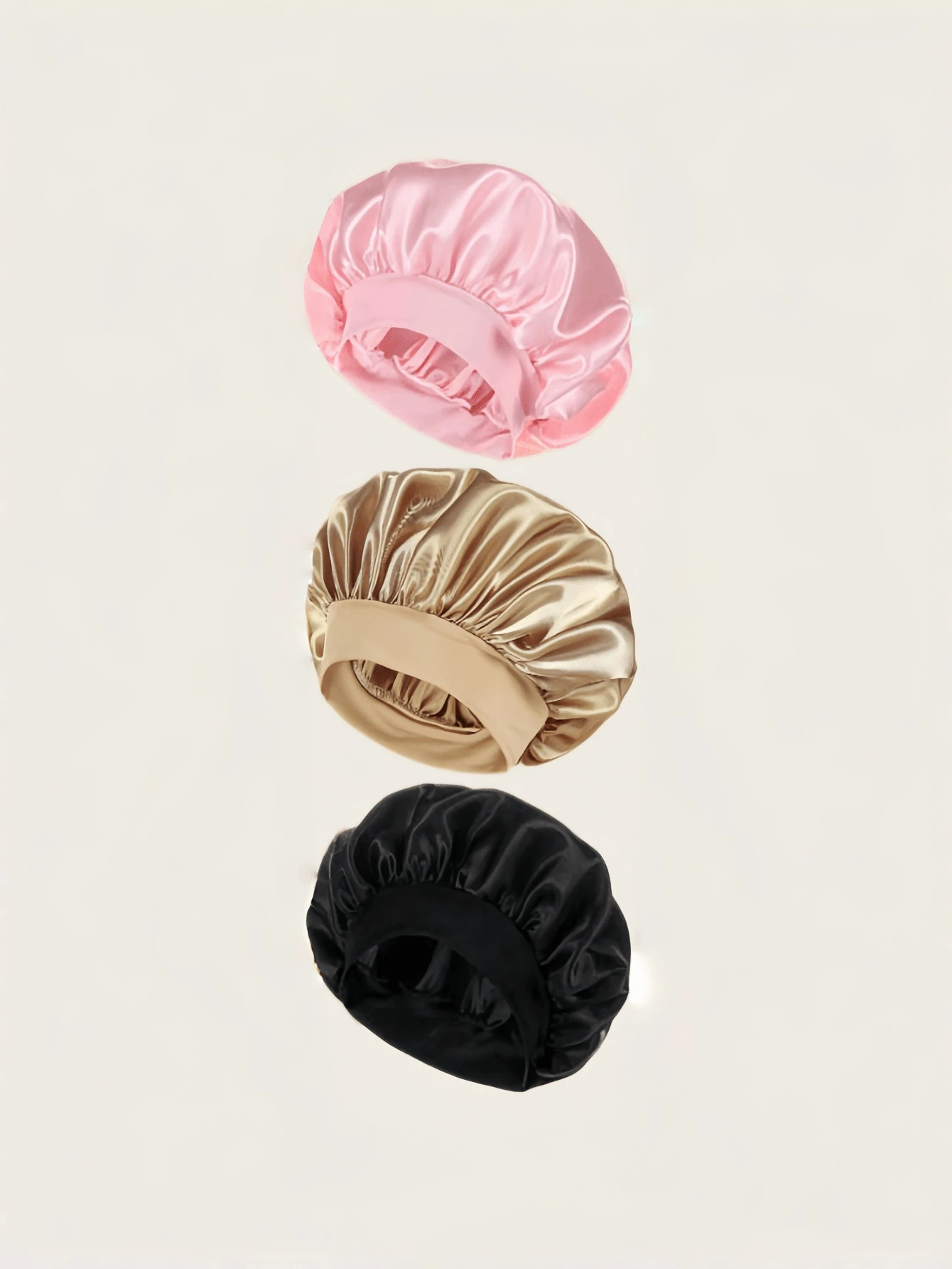 Amazon transfronterizo amplio borde alto elástico turbante sombrero de belleza sombrero de baño sombrero de cuidado del cabello sombrero de cuidado de la mujer sombrero de dormir al por mayor