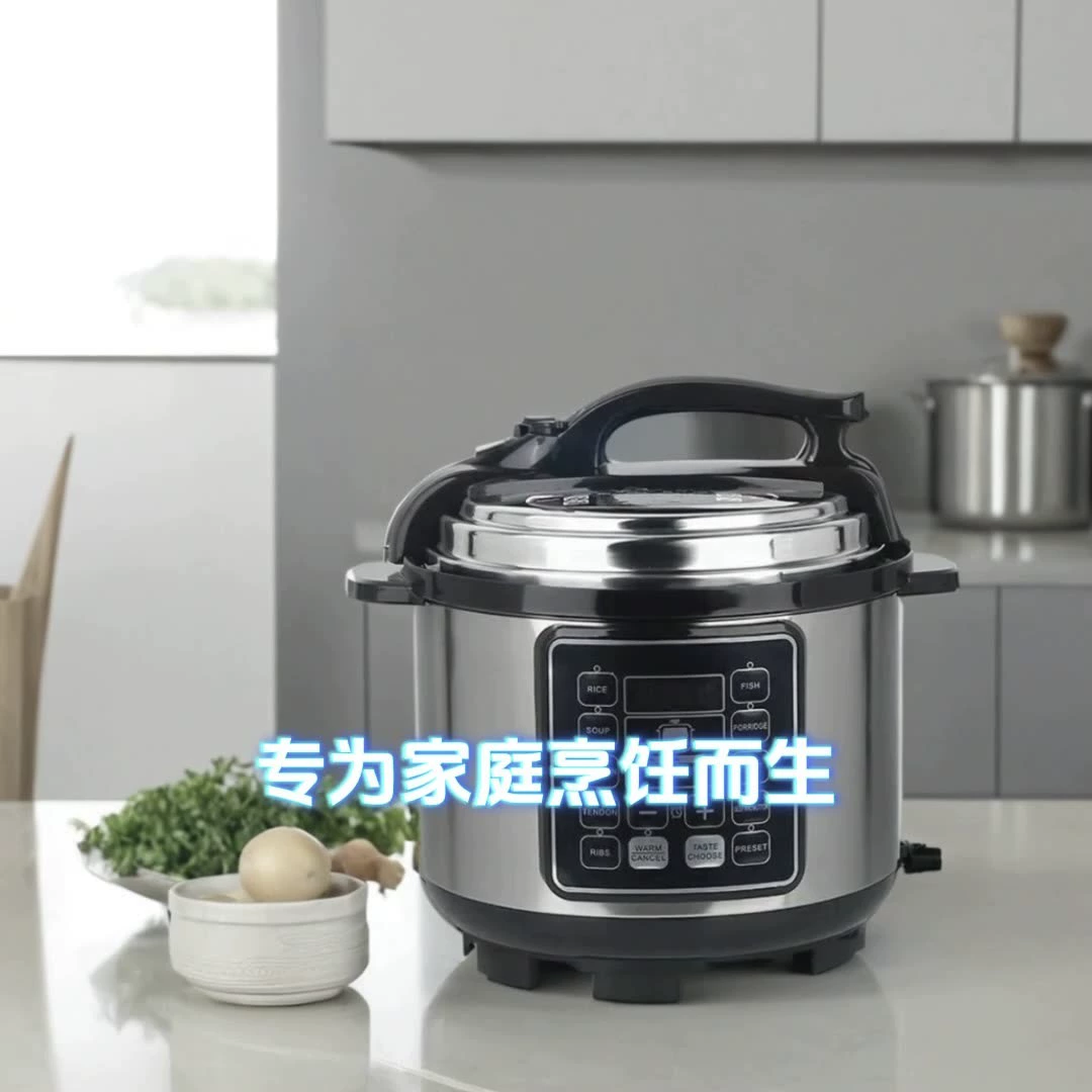 Cross-border 6L electric pressure cooker large capacity pressure cooker household multi-function pressure cooker stew cooking appointment voltage cooker wholesale