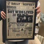 哈利波特周边光栅海报动漫渐变立体画霍格沃茨挂画创意装饰画框