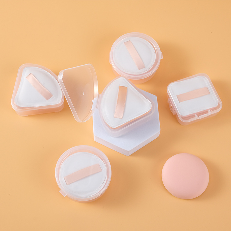蜜束マシュマロパフ三角形化粧エアクッションパフ粉を吸わない乾湿両用化粧綿美化粧箱|undefined