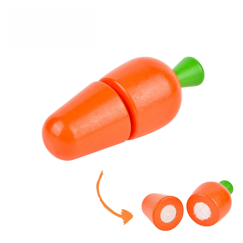 Wooden fruit realistic toy for cutting