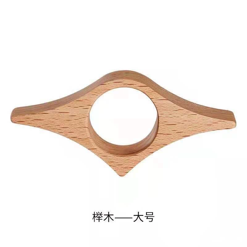Creative ring, universal reading from natural wood handmade