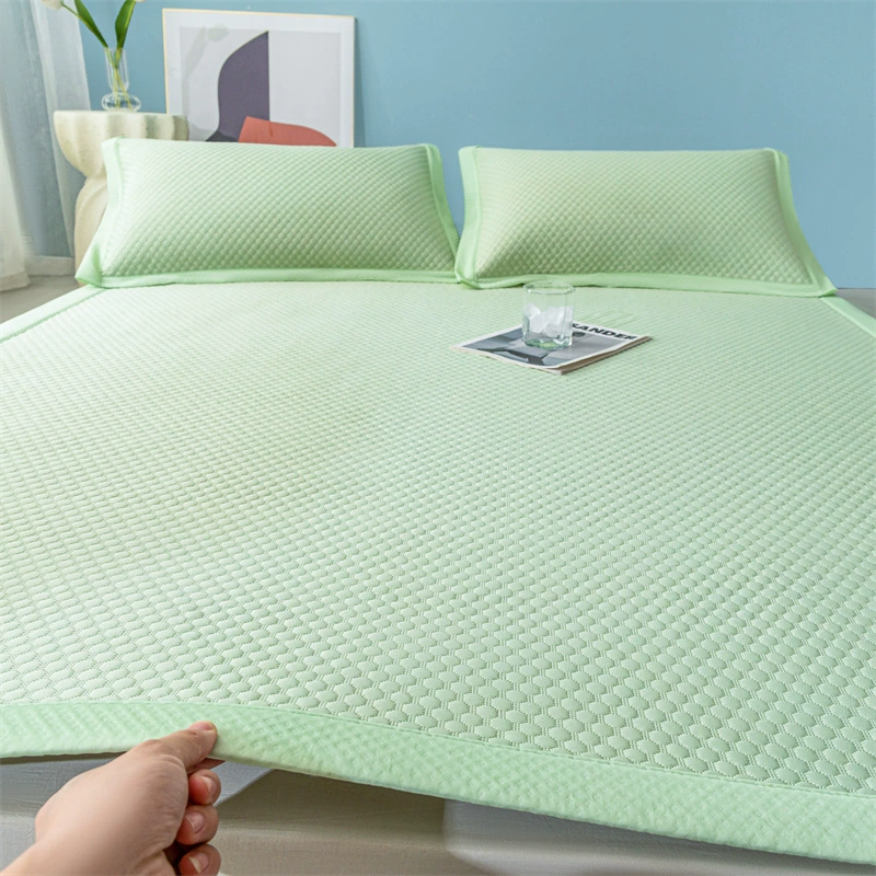 Летний охлаждающий комплект постельного белья, машинная стирка, охлаждающий эффект, комплект из трех предметов для студенческого общежития, односпальный матрас, ощущение ледяного шелка.