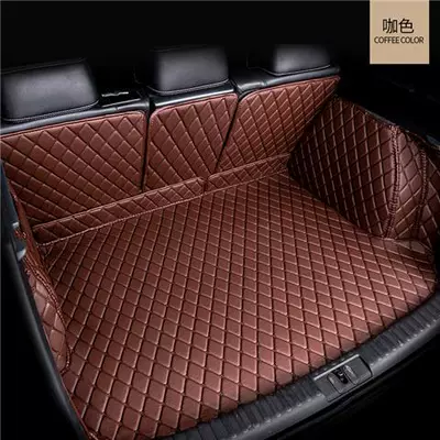 car trunk mat tail – Trunk Mat - full-surround-brown-leather-leave-a-message-car-name-year-default-item