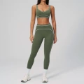 7028 bra + 7028 trousers—smoke green