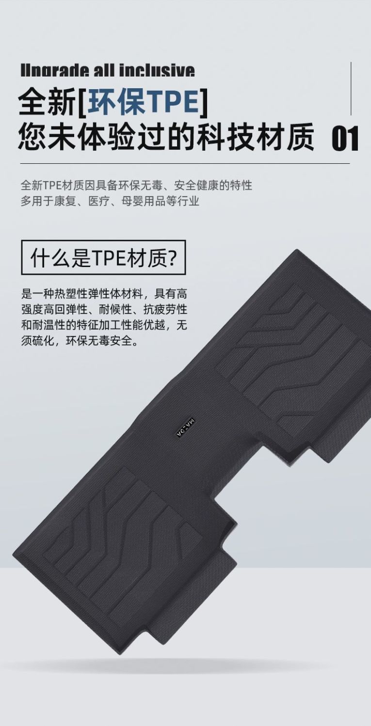 TPE Car Floor Mats for Chery eQ1 Ant 2024, Front Row