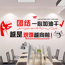 1S7E励志贴纸办公室公司企业文化墙装饰语录墙贴销售团队标语贴画