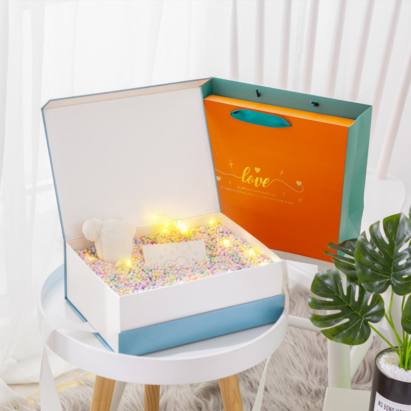 礼物盒高级生日礼品盒透明开窗礼盒空盒子小众精致仪式感伴手礼盒