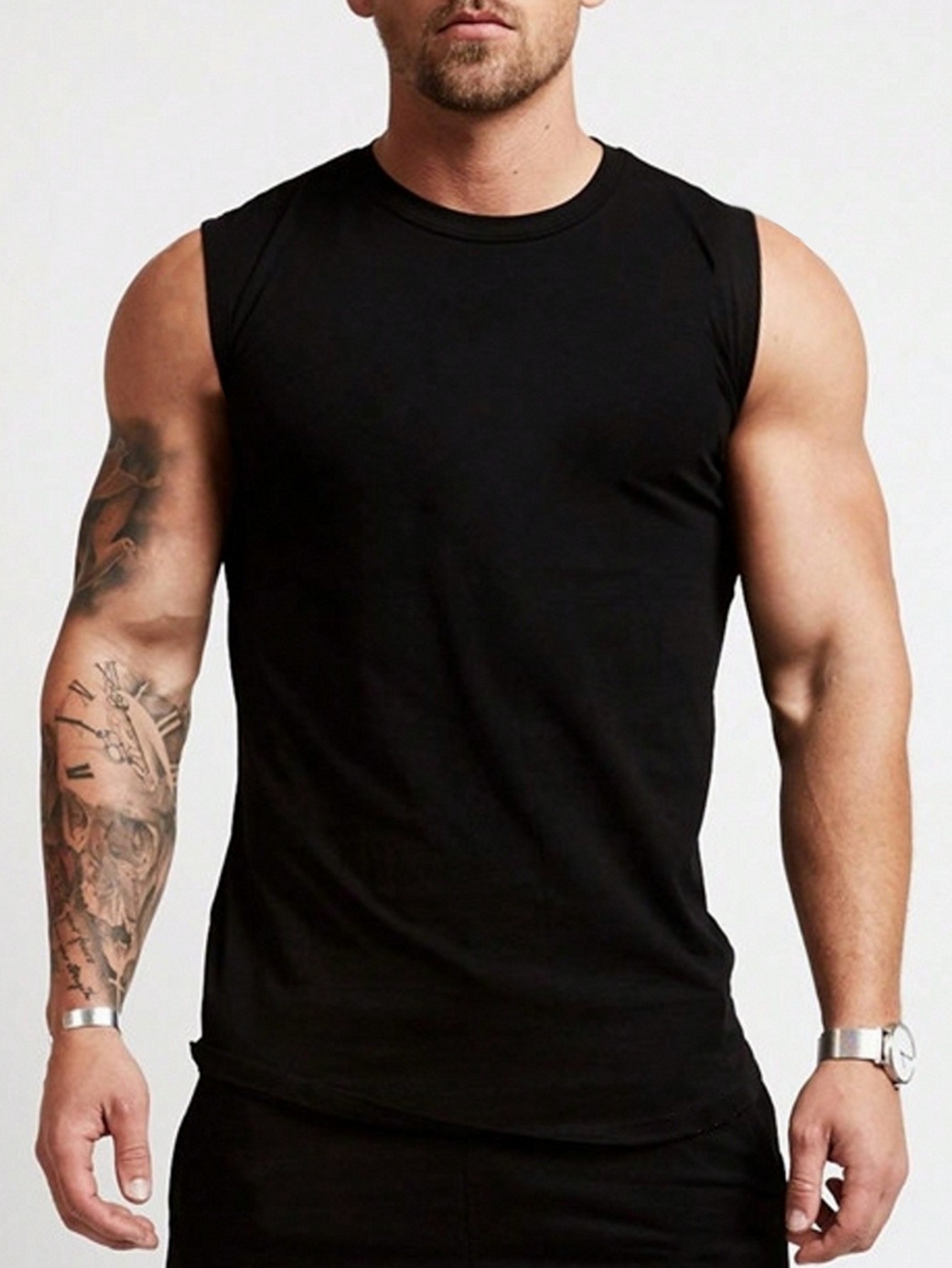 Men's Clothing Sports Vest Quick Drying Solid Color Tank Top For Running And Basketball_viptrois.com