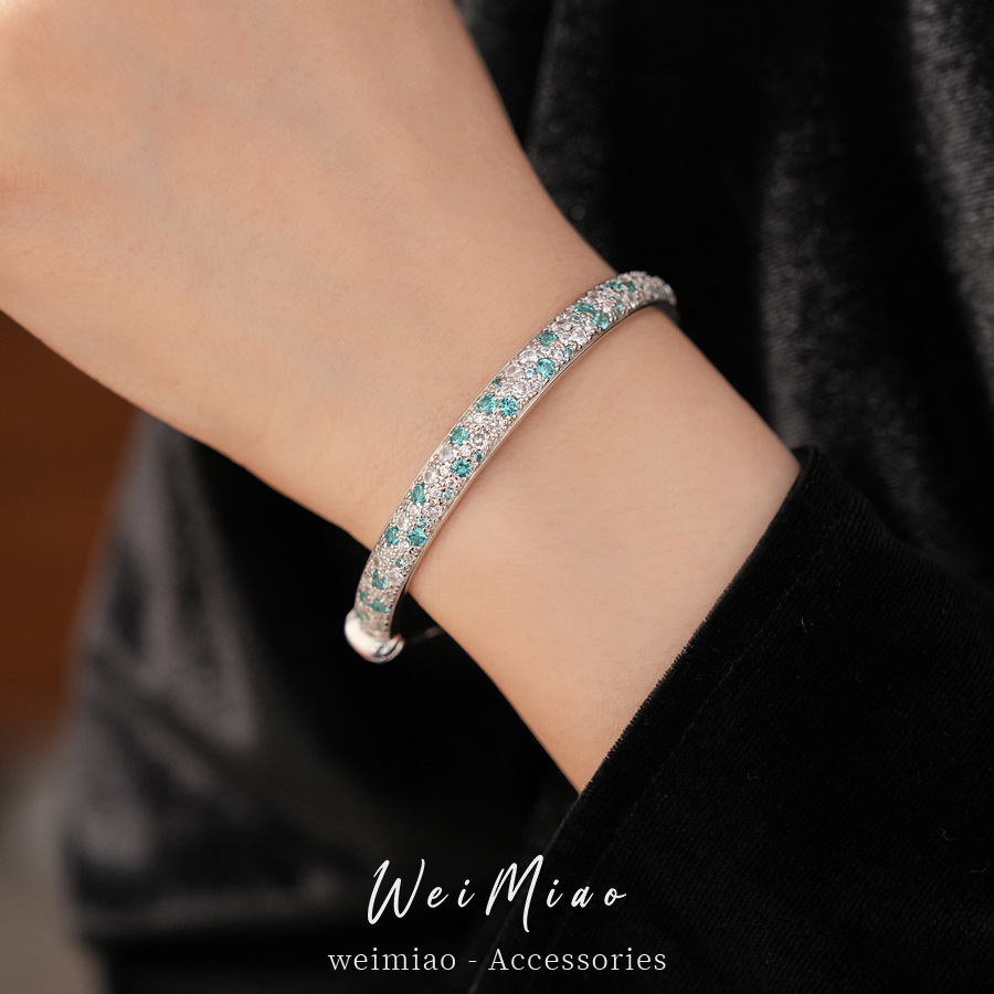 Modas de estilo universal de piedra de silicio geométrica pulsera redonda personalidad temperamento nicho pulsera ligera lujo alta sensación de joyería al por mayor