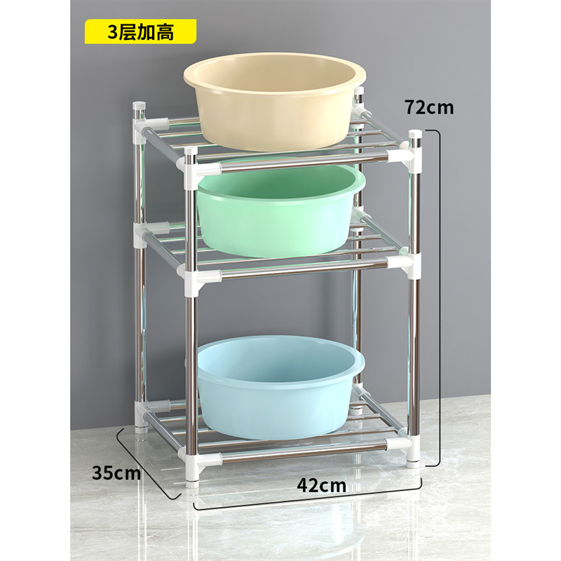 Estante Organizador de Lavabos de Acero Inoxidable Multicapa para Baño image 16