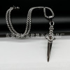 Retro accessory, pendant stainless steel, small design necklace, universal sword, trend of season