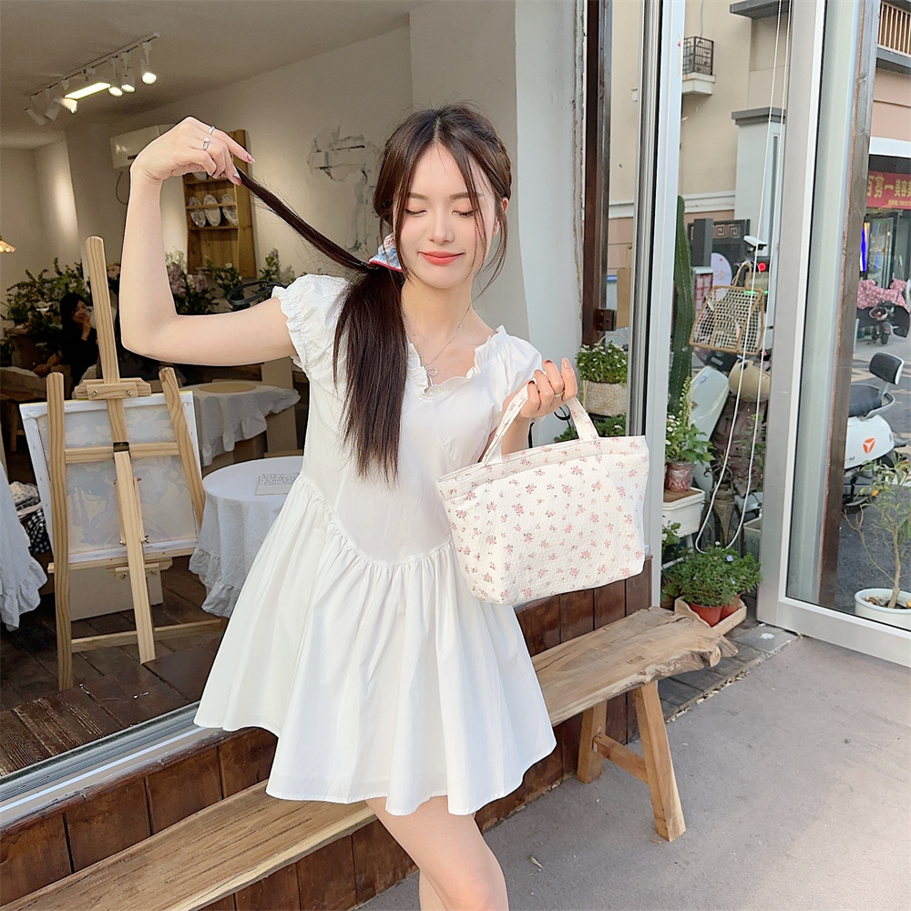 Spring Edition 44121 Canvas Bag, pure cotton floral canvas bag, tote bag, single-shoulder handbag, niche hand-held bag undefined