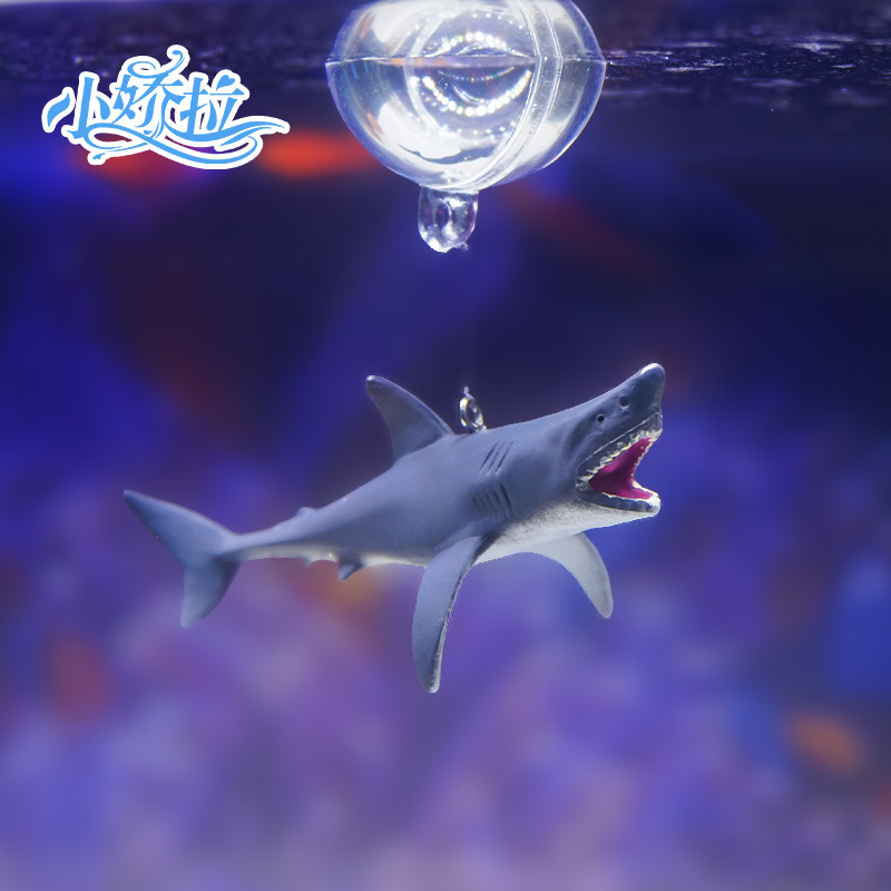 Adorno flotante de tiburón para acuario, ballena, tiburón blanco grande y ferocious, artesanías decorativas para acuarios pequeños, modelo nuevo 2024
