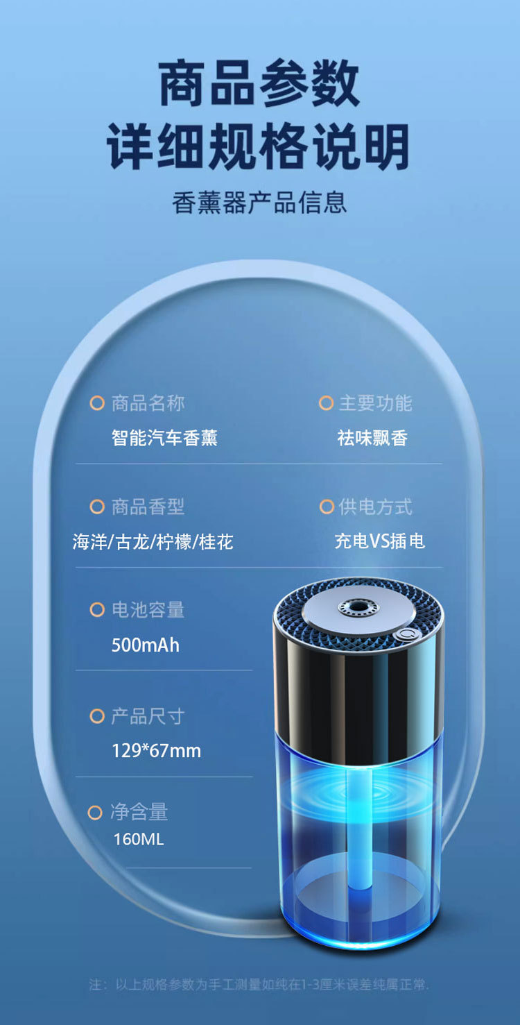 Car intelligent aromatherapy Machine car perfume seat automatic fragrance atomization fragrance new cup holder humidifier decoration