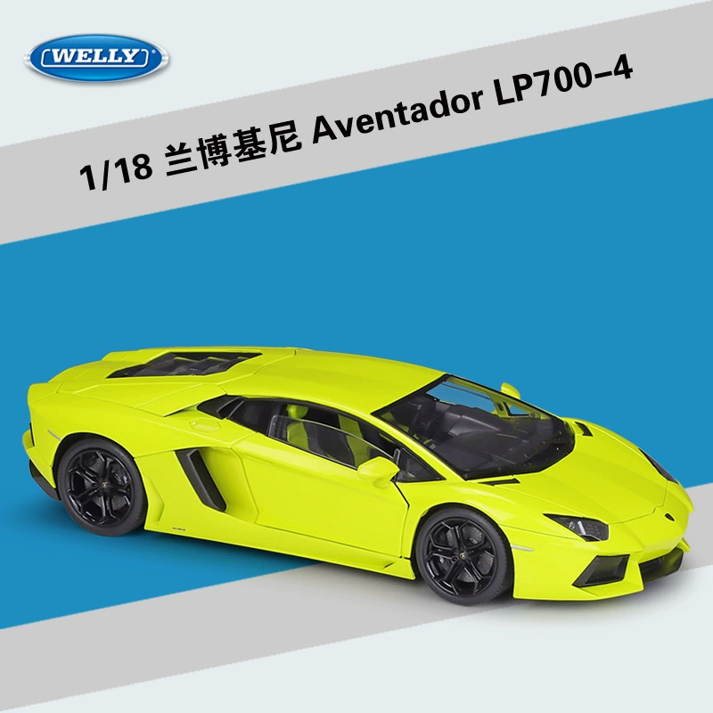 Вилли Уэлли1: 18 Ламборгини Pagoda LP700 спортивный автомобиль моделирование сплавной автомобиль модель оконченные игрушки