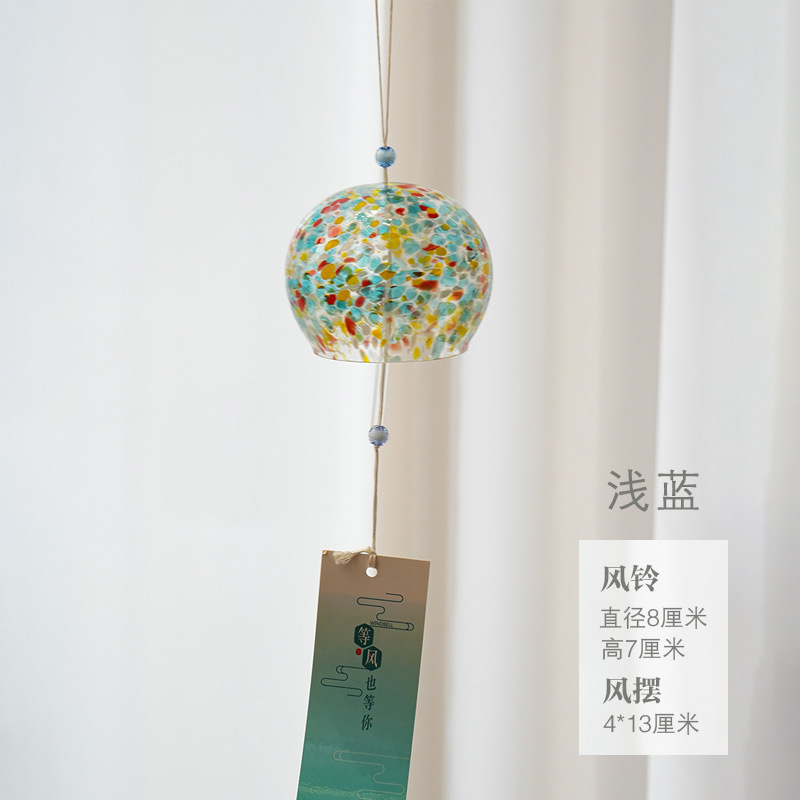 Decoración del hogar de estilo japonés campanas de viento Jianghu adornos de dormitorio de estilo japonés hecho a mano regalo de campana para niñas lindo colgante