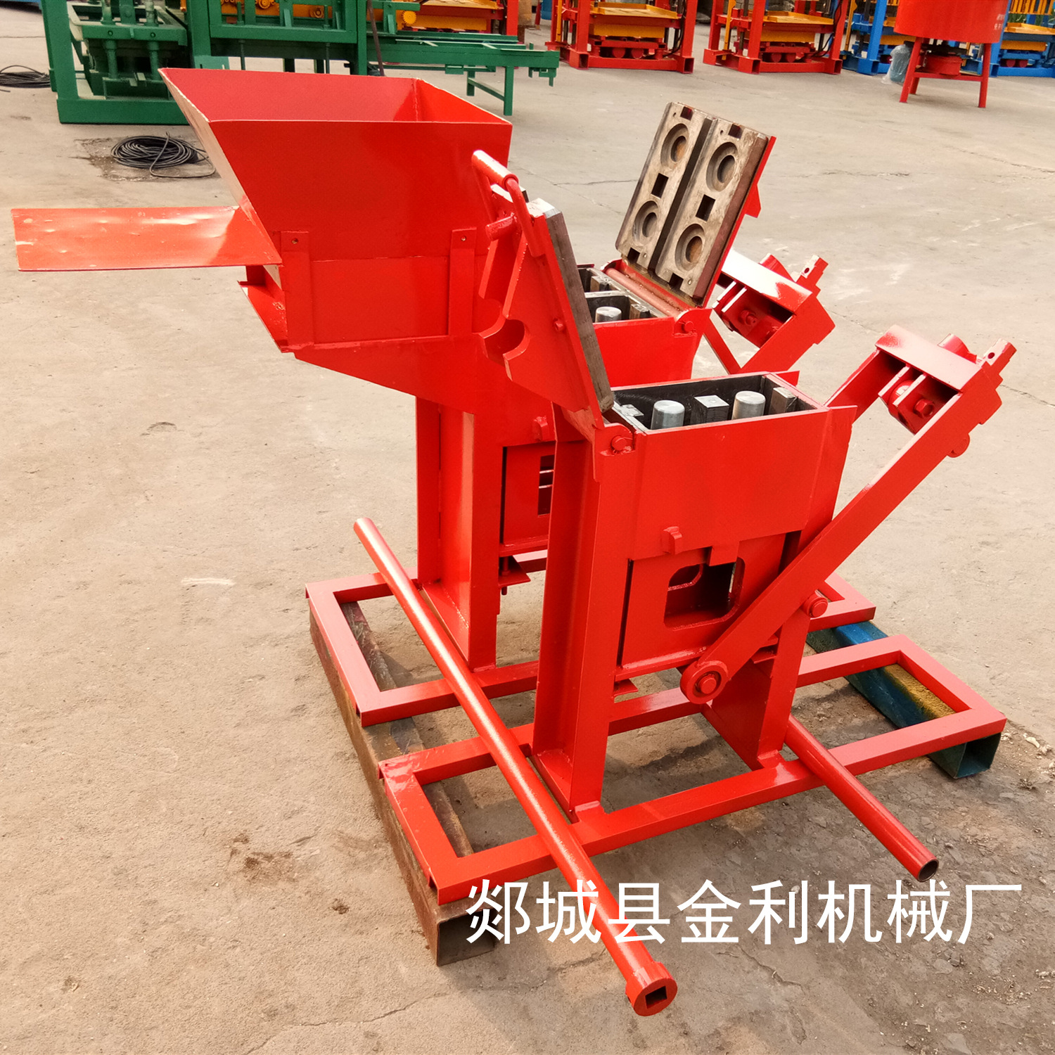 供应非洲手工粘土砖机 金龙牌连锁砖机 乐高砖机 免烧砖机